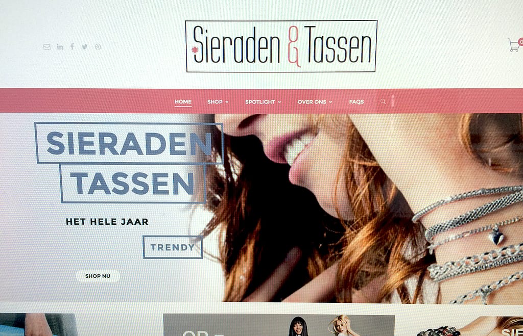 webdesign sieraden en tassen