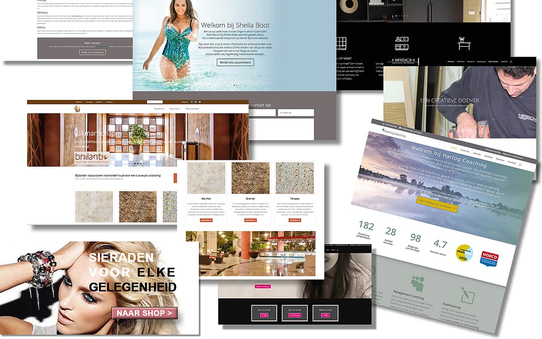 Portfolio webdesign voor diverse klanten