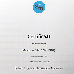 Certificaat SEO Advanced