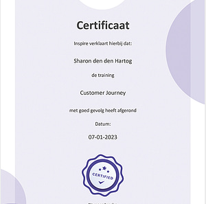 Certificaten customer journey