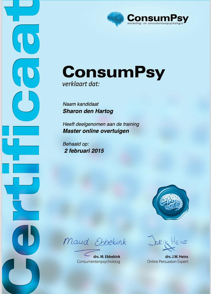 certificaat online overtuigen