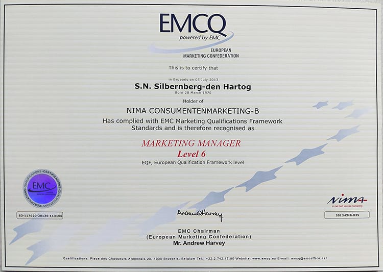 NIMA B diploma